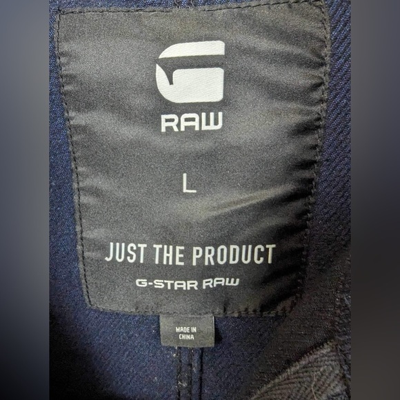 G-Star RAW Men’s Vodan Field Jacket Navy Utility Overshirt- Size Large - Picture 4 of 7